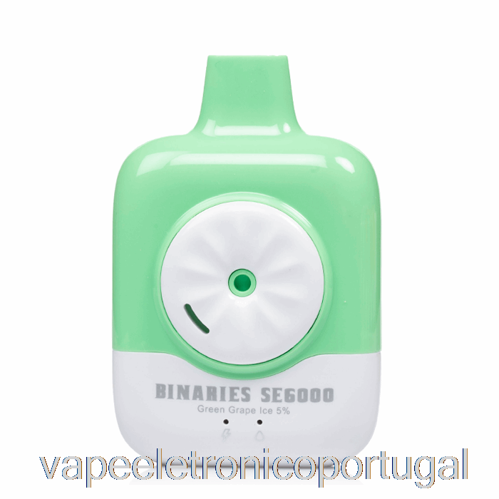 Vape Eletrônico Horizonte Binários Se6000 Descartável Gelo De Uva Verde